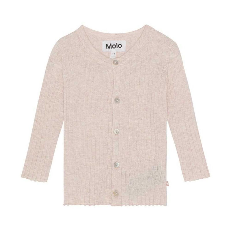 Sweatshirts Cardigans Chłopięce Molo Georgette Rose Melange | PL0001321