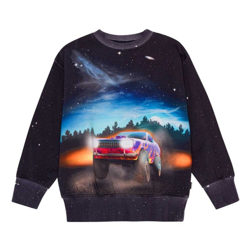 Sweatshirts Cardigans Chłopięce Molo Mattis Flame Car | PL0000761