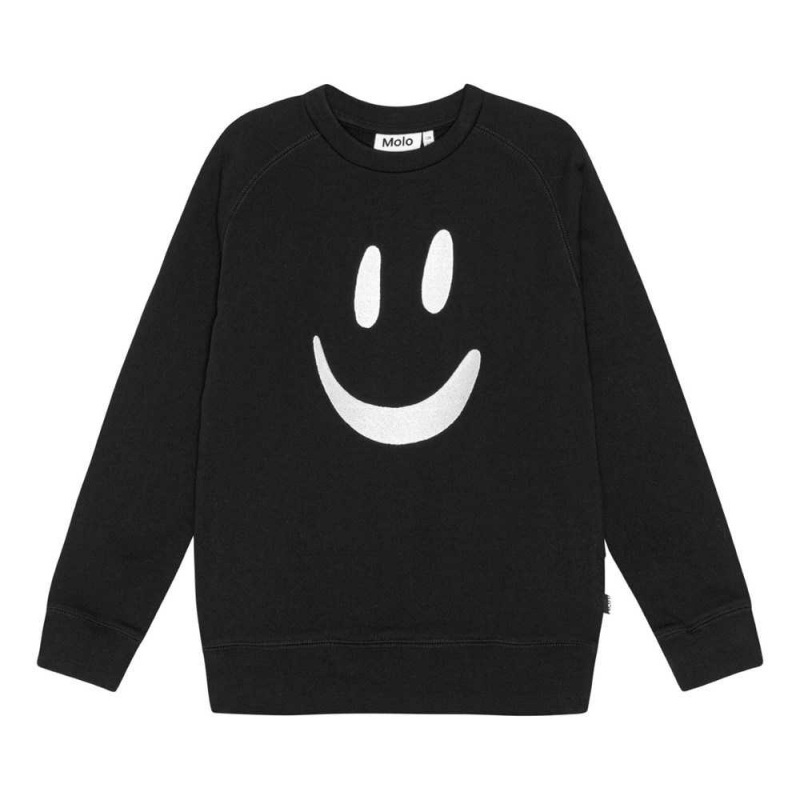 Sweatshirts Cardigans Chłopięce Molo Mike Black | PL0000759