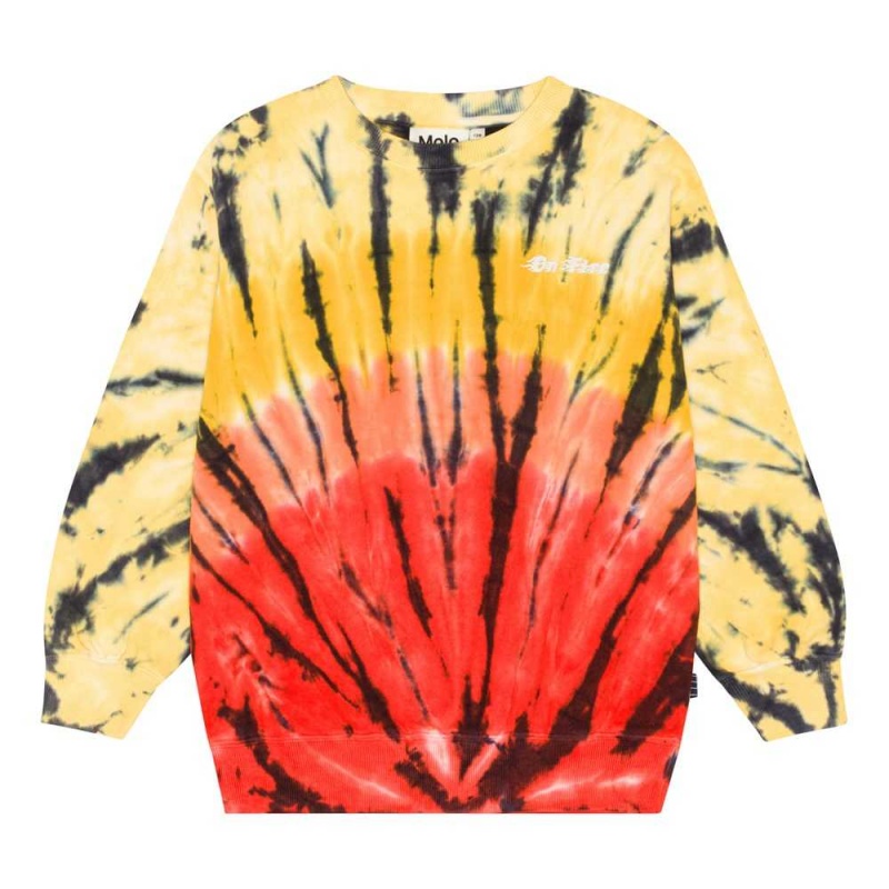 Sweatshirts Cardigans Chłopięce Molo Monti Fire Dye | PL0000766