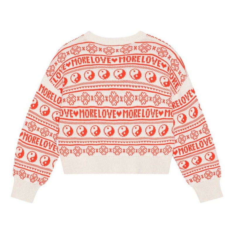 Sweatshirts Cardigans Dziewczynka Molo Gerrie Yin Yang Knit | PL0000307