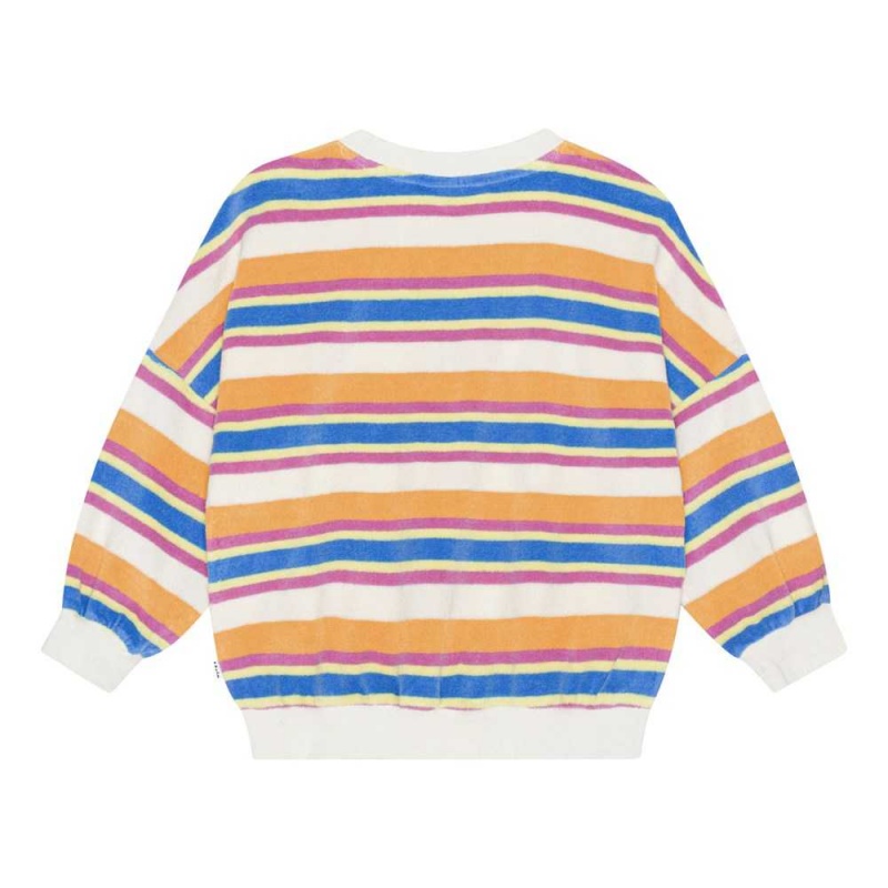 Sweatshirts Cardigans Dziewczynka Molo Marika Artist Stripe | PL0000474