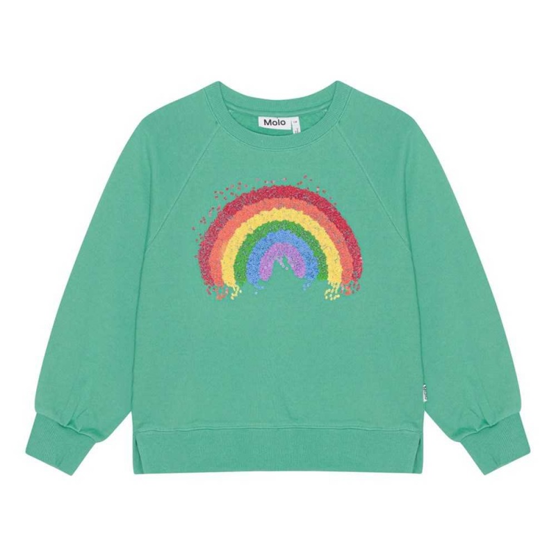 Sweatshirts Cardigans Dziewczynka Molo Marilee Chalk Green | PL0000475