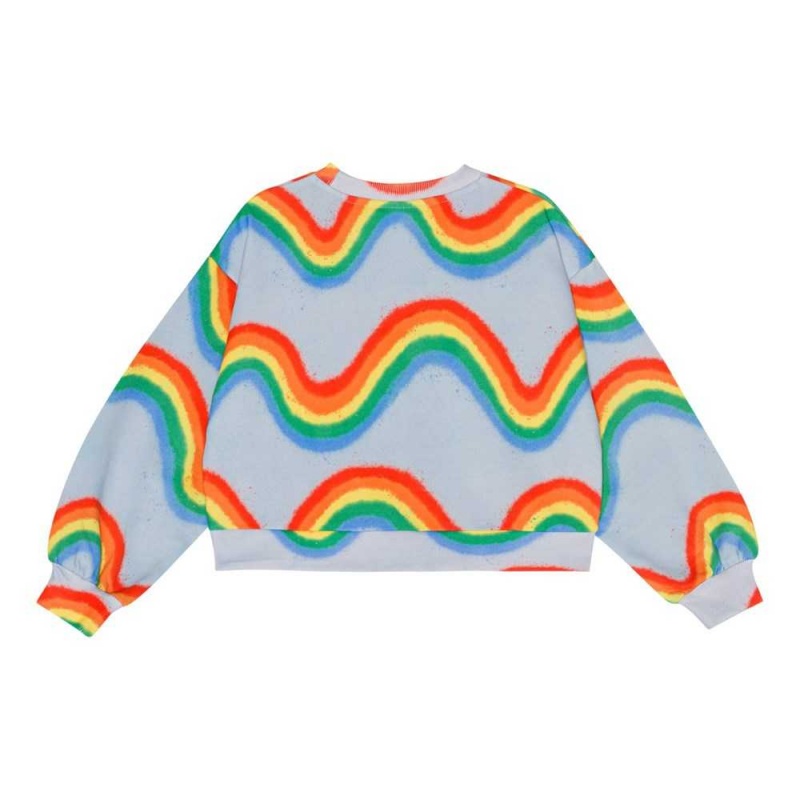 Sweatshirts Cardigans Dziewczynka Molo Miki Rainbow Waves | PL0000476