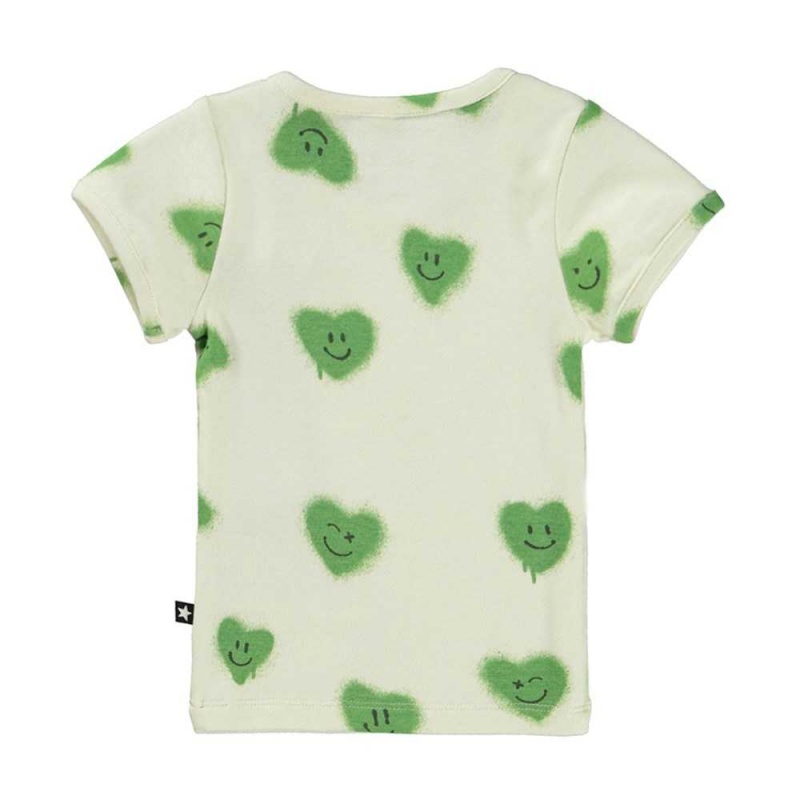 T Shirts Tops Chłopięce Molo Easy Hearts | PL0001423