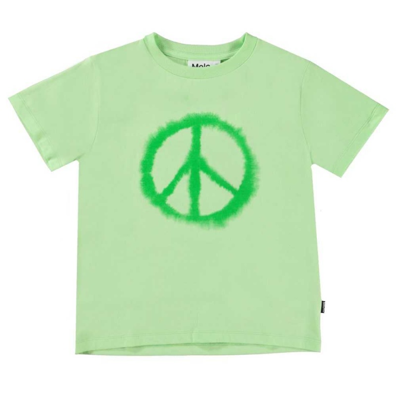 T Shirts Tops Chłopięce Molo Rame Water Peace | PL0000638