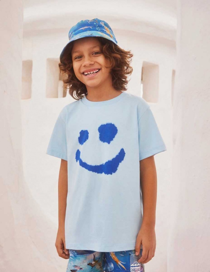 T Shirts Tops Chłopięce Molo Rame Water Smile | PL0000634