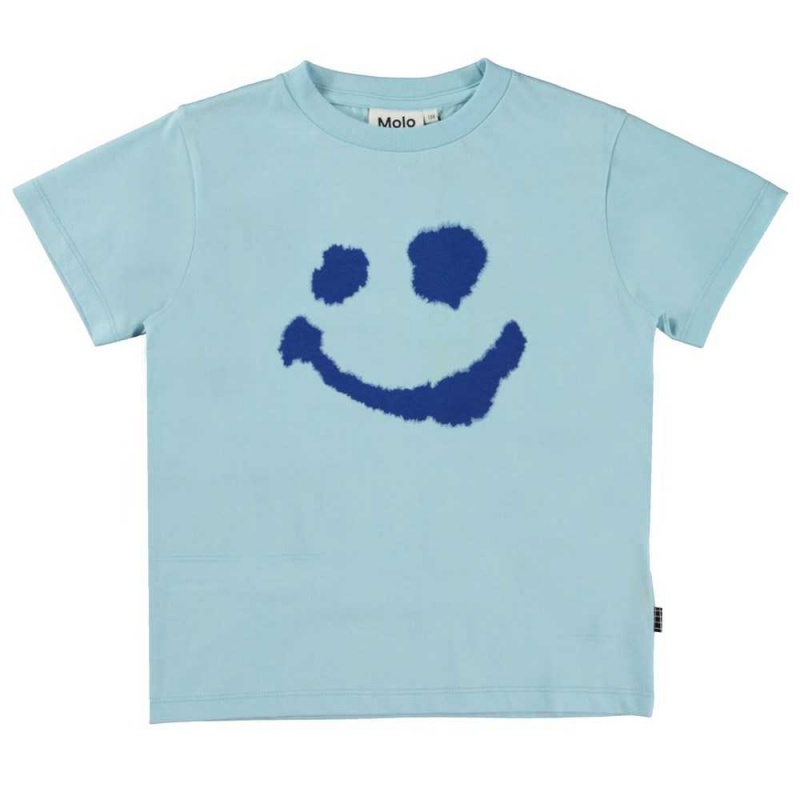 T Shirts Tops Chłopięce Molo Rame Water Smile | PL0000634