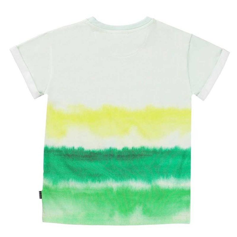 T Shirts Tops Chłopięce Molo Randon Aqua Green | PL0000636