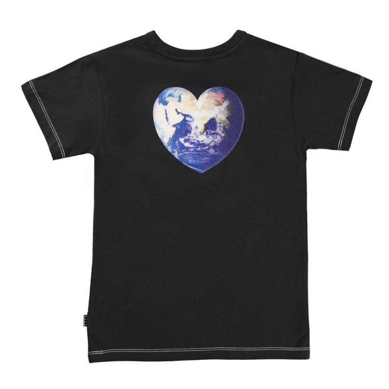 T Shirts Tops Chłopięce Molo Raul Earth Kindness | PL0000632