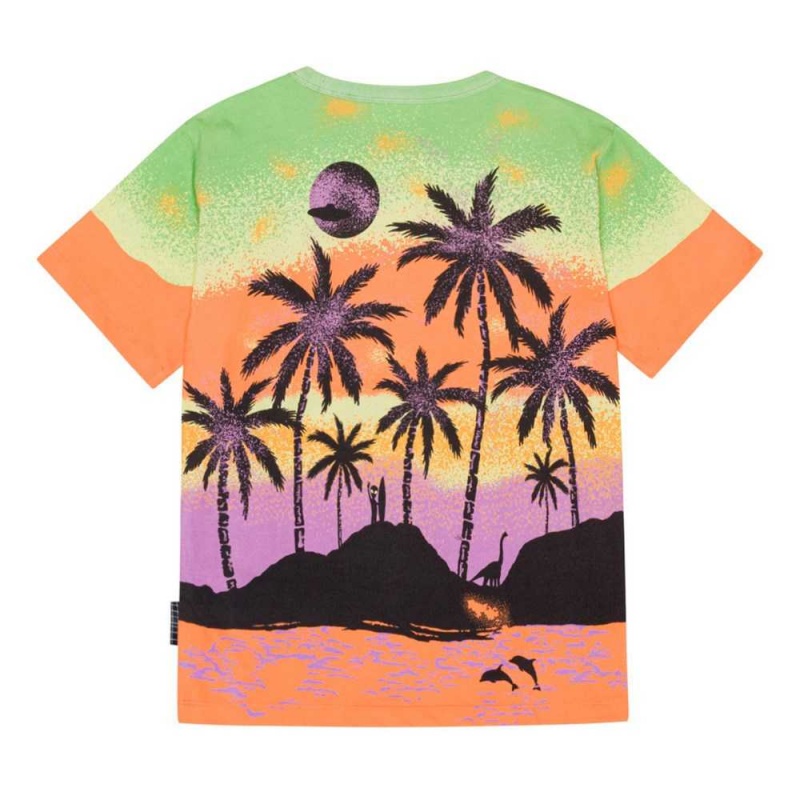 T Shirts Tops Chłopięce Molo Riley Alien Island | PL0000773