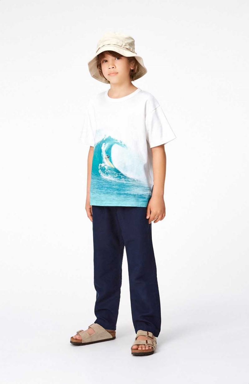 T Shirts Tops Chłopięce Molo Riley Big Wave | PL0000812