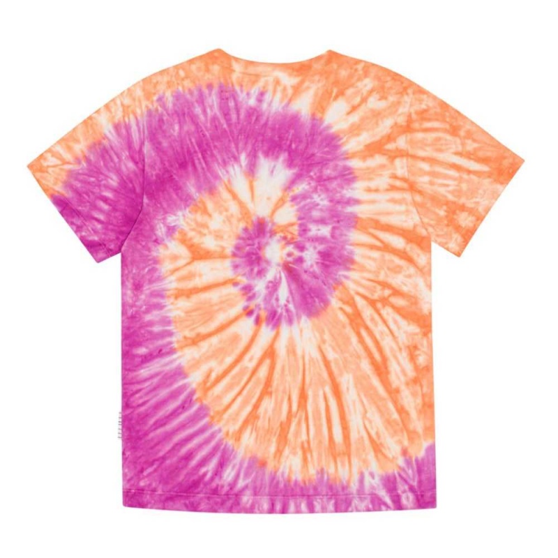 T Shirts Tops Chłopięce Molo Riley Ember Purple Dye | PL0000783