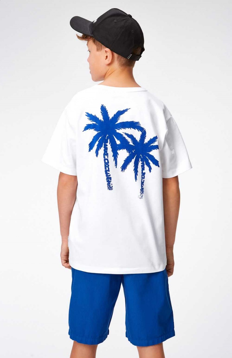 T Shirts Tops Chłopięce Molo Riley Palmtree Love | PL0000768