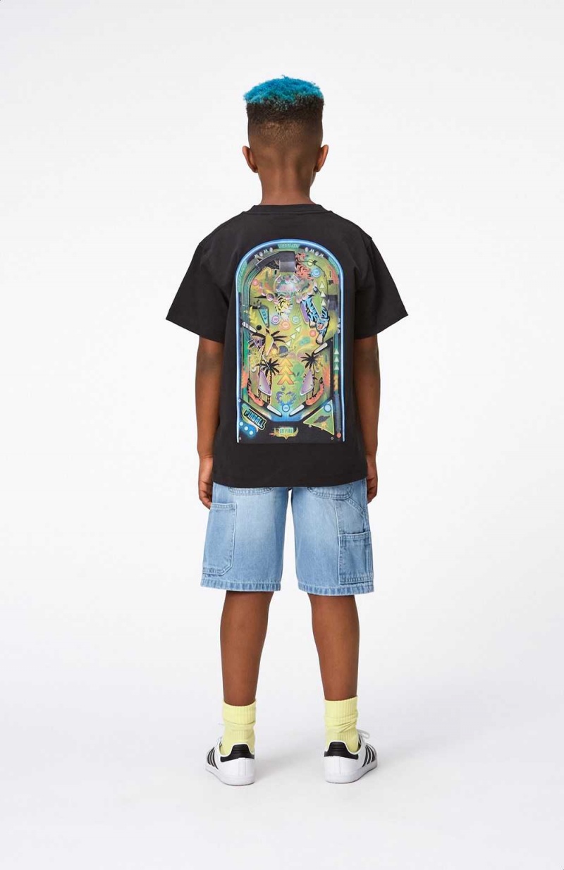 T Shirts Tops Chłopięce Molo Riley Pinball Dark | PL0000791