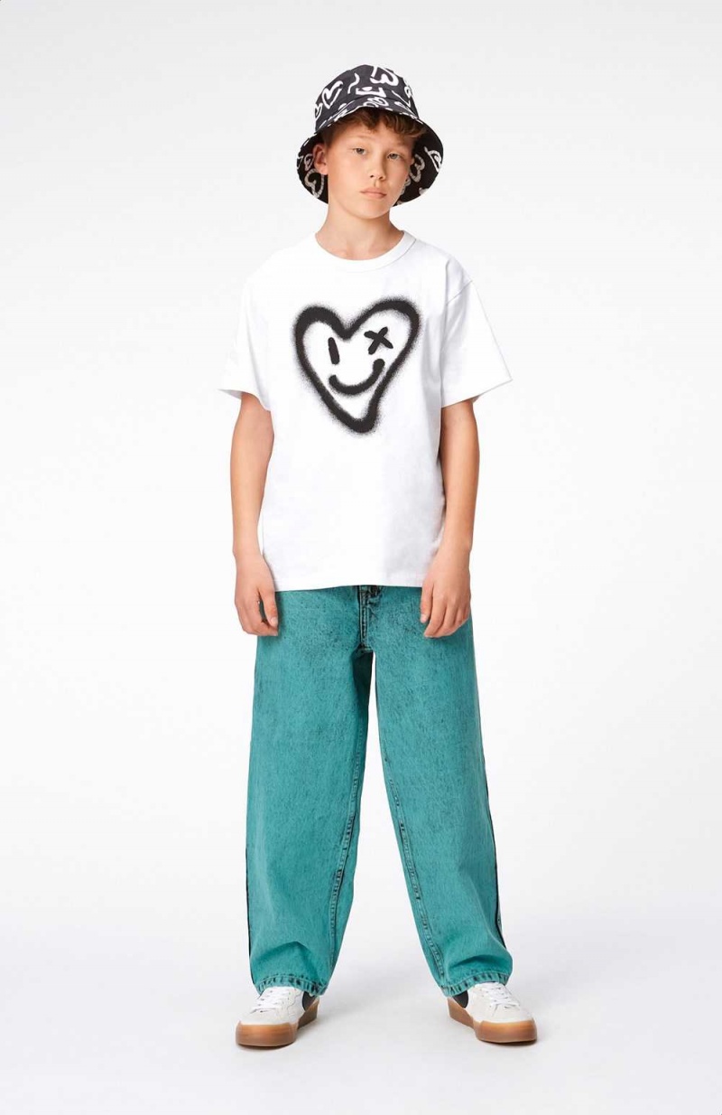 T Shirts Tops Chłopięce Molo Riley Sprayed Heart | PL0000801