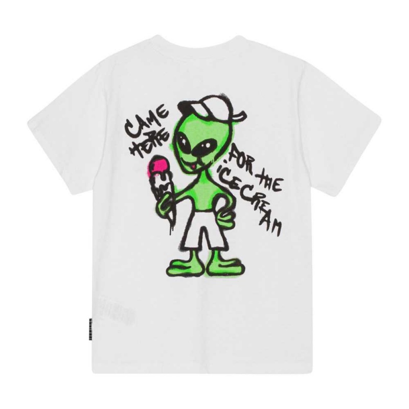 T Shirts Tops Chłopięce Molo Rodney Icecream Alien | PL0000820