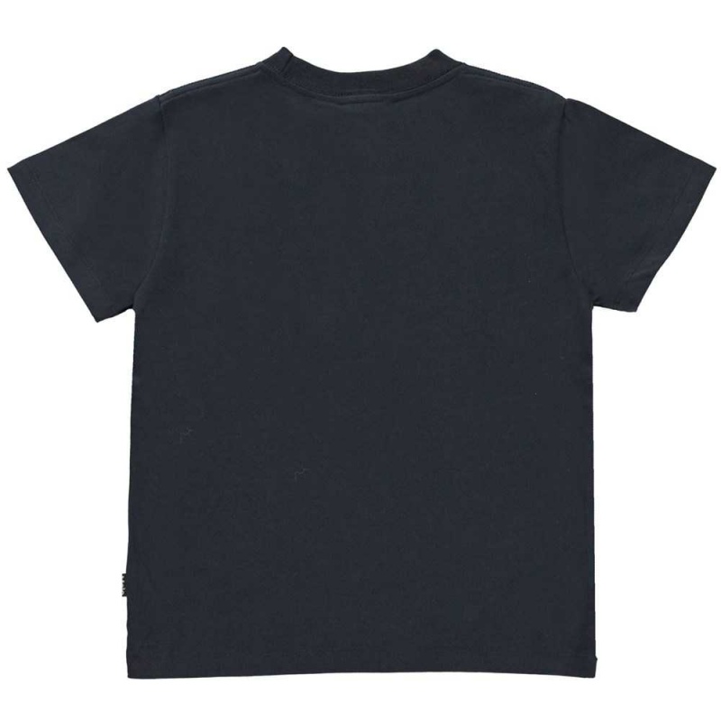 T Shirts Tops Chłopięce Molo Roxo Dark Navy | PL0000864