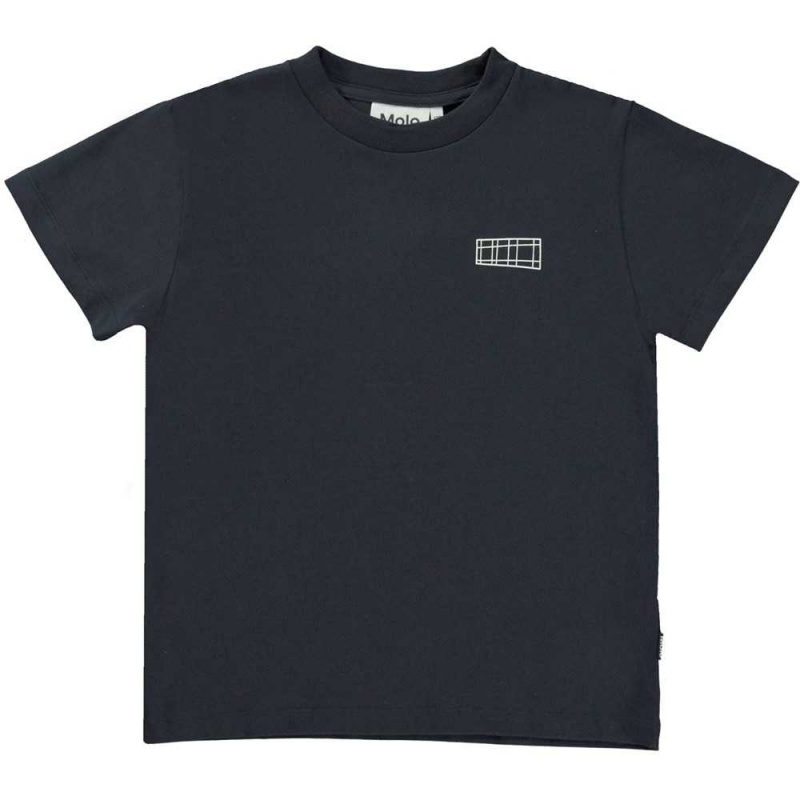 T Shirts Tops Chłopięce Molo Roxo Dark Navy | PL0000864