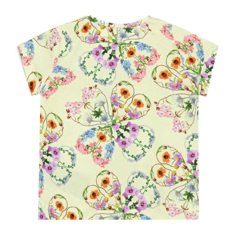 T Shirts Tops Dziewczynka Molo Elly Flower Love | PL0001428