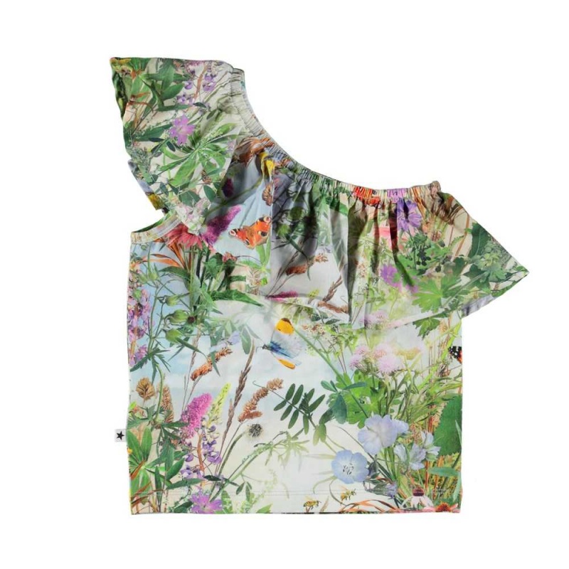 T Shirts Tops Dziewczynka Molo Raelyn Wild Nature | PL0000200