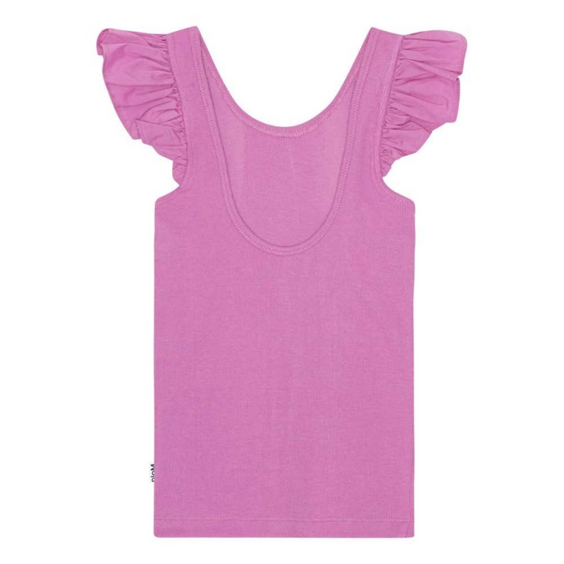 T Shirts Tops Dziewczynka Molo Ranja Purple Pink | PL0000535