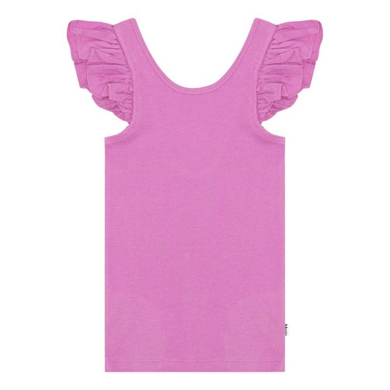 T Shirts Tops Dziewczynka Molo Ranja Purple Pink | PL0000535