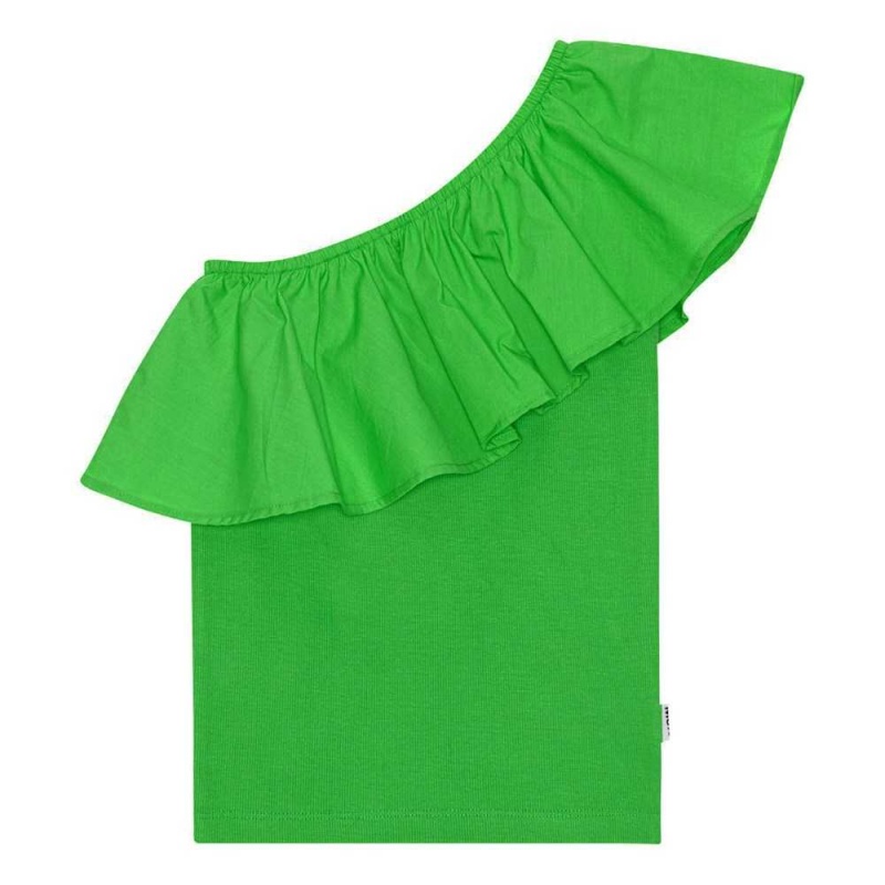 T Shirts Tops Dziewczynka Molo Rebecca Classic Green | PL0000514