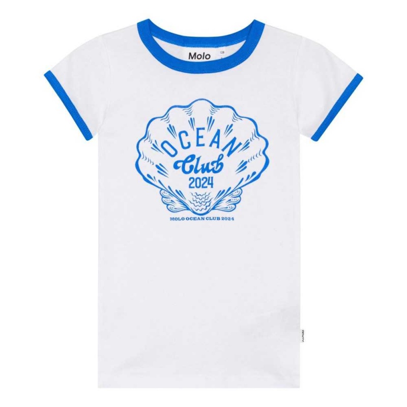 T Shirts Tops Dziewczynka Molo Rhiannon Ocean Club | PL0000493