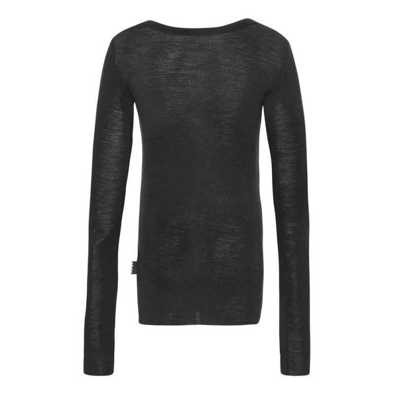 T Shirts Tops Dziewczynka Molo Rihanna Wool Black | PL0000555