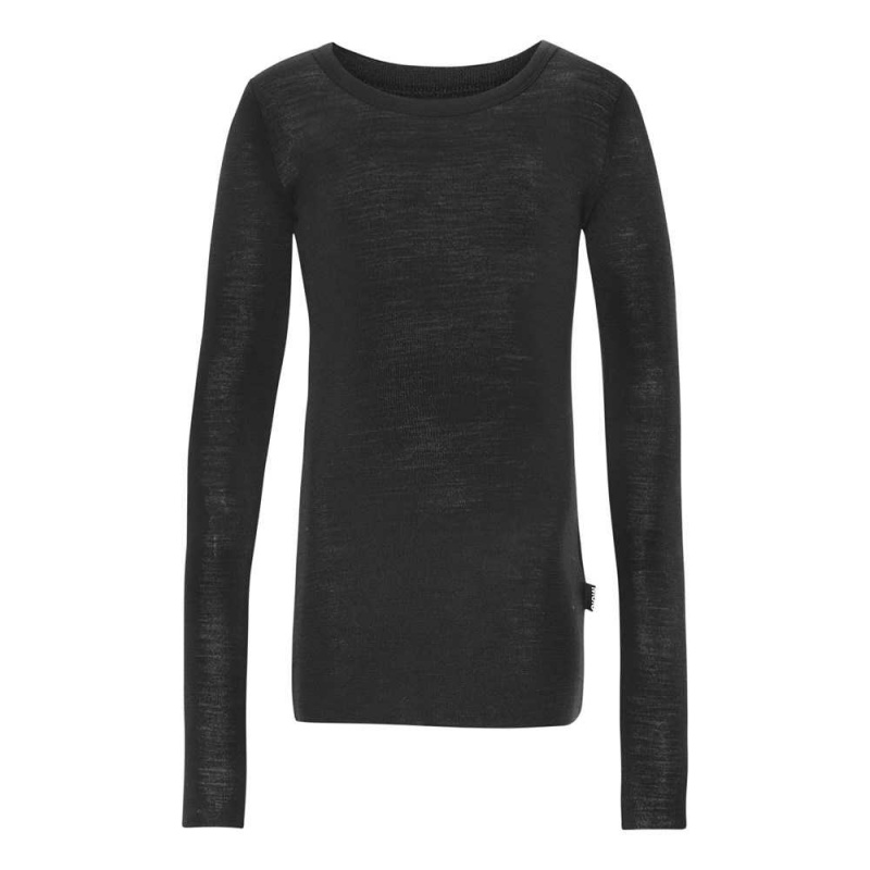 T Shirts Tops Dziewczynka Molo Rihanna Wool Black | PL0000555