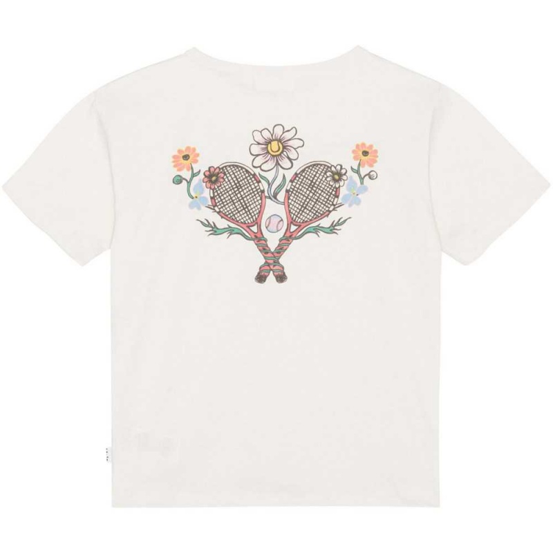 T Shirts Tops Dziewczynka Molo Riley Floral Tennis | PL0000550