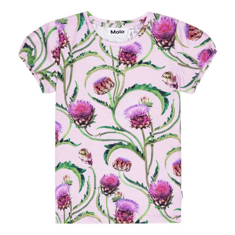 T Shirts Tops Dziewczynka Molo Rimona Artichoke Glow | PL0000543