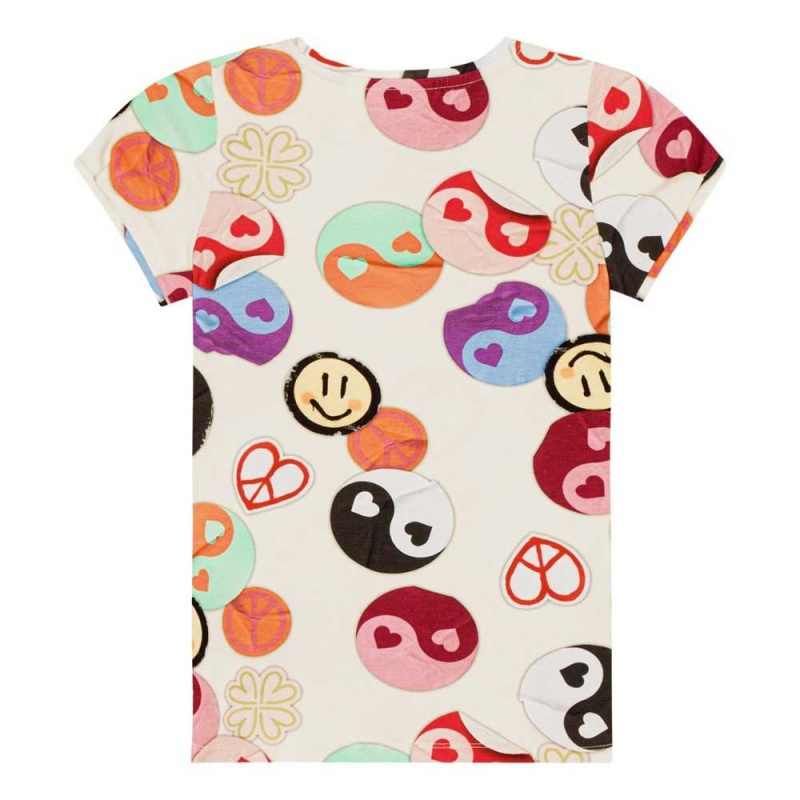 T Shirts Tops Dziewczynka Molo Rimona Yin Yang | PL0000560