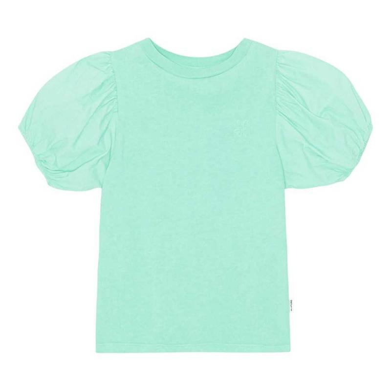 T Shirts Tops Dziewczynka Molo Ritta Cool Mint | PL0000587