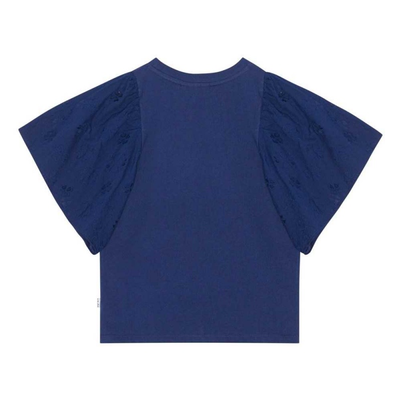 T Shirts Tops Dziewczynka Molo Ritza Ink Blue | PL0000578