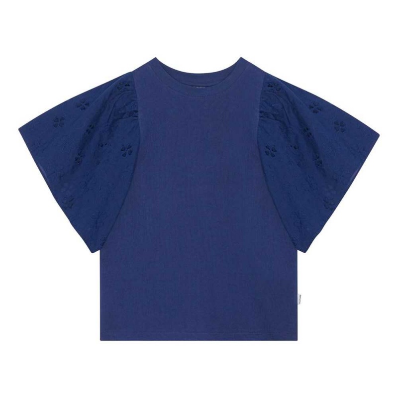 T Shirts Tops Dziewczynka Molo Ritza Ink Blue | PL0000578