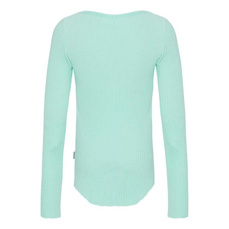 T Shirts Tops Dziewczynka Molo Rochelle Cool Mint | PL0000588