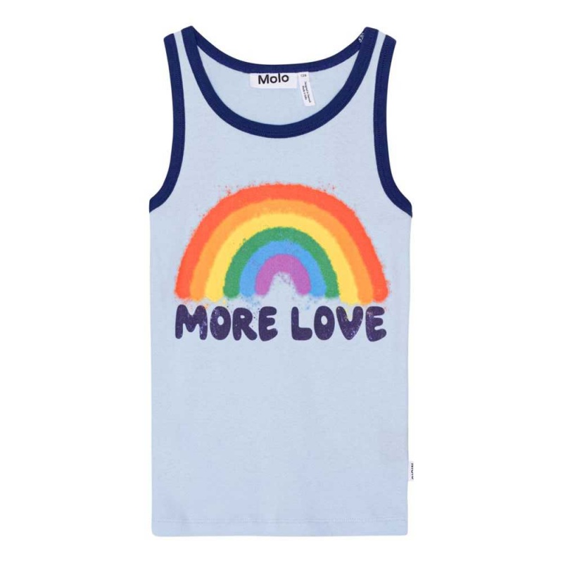 T Shirts Tops Dziewczynka Molo Rosie Love Rainbow | PL0000549