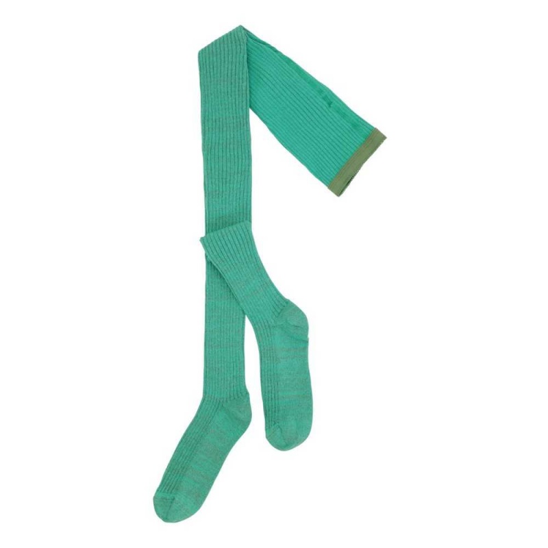 Tights Socks Molo Glitter Rib tights Chalk Green | PL0000975