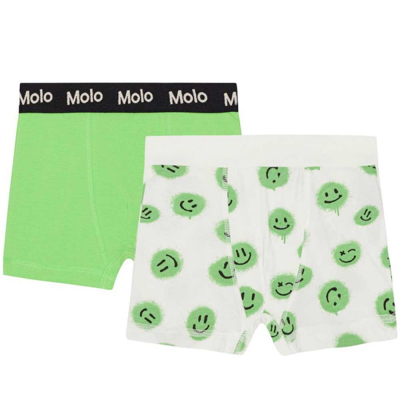 Underwear Nightwear Chłopięce Molo Justin 2-pack Grass Smiles | PL0000875