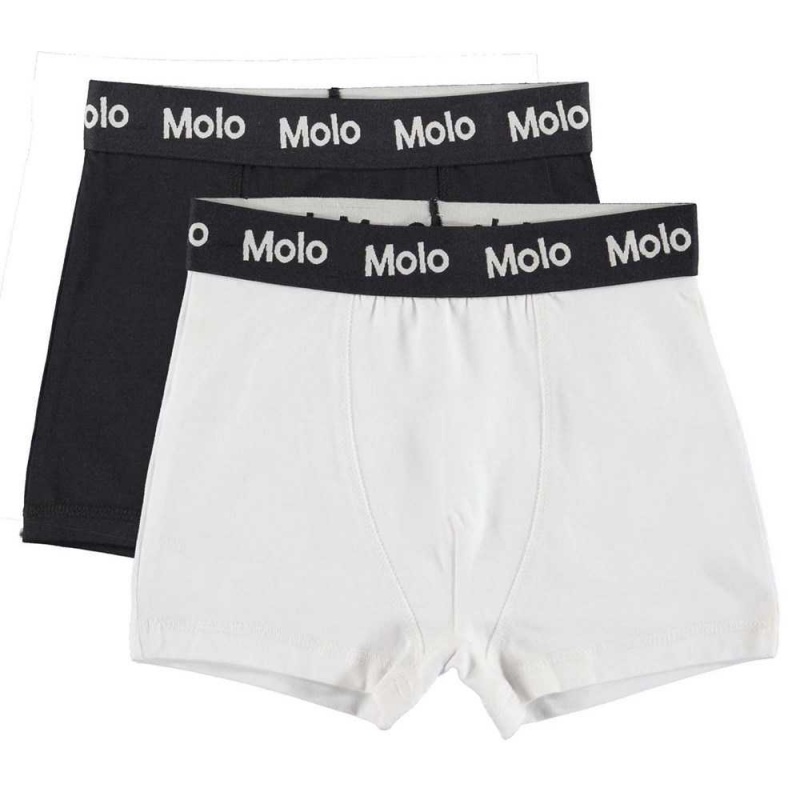 Underwear Nightwear Chłopięce Molo Justin 2-pack Black White | PL0000890